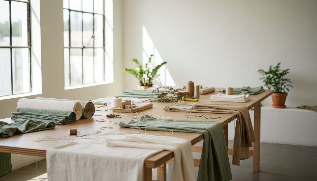 Producción sostenible en la industria textil con materiales orgánicos