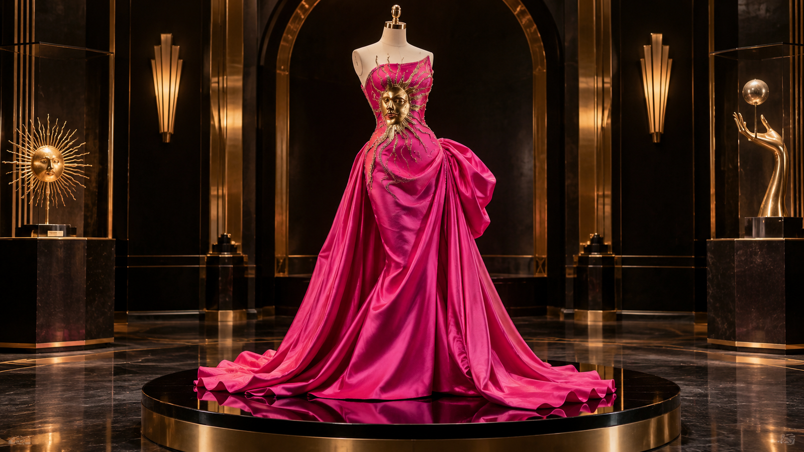Recreación ilustrativa del rosa Shocking y el legado visual de Elsa Schiaparelli