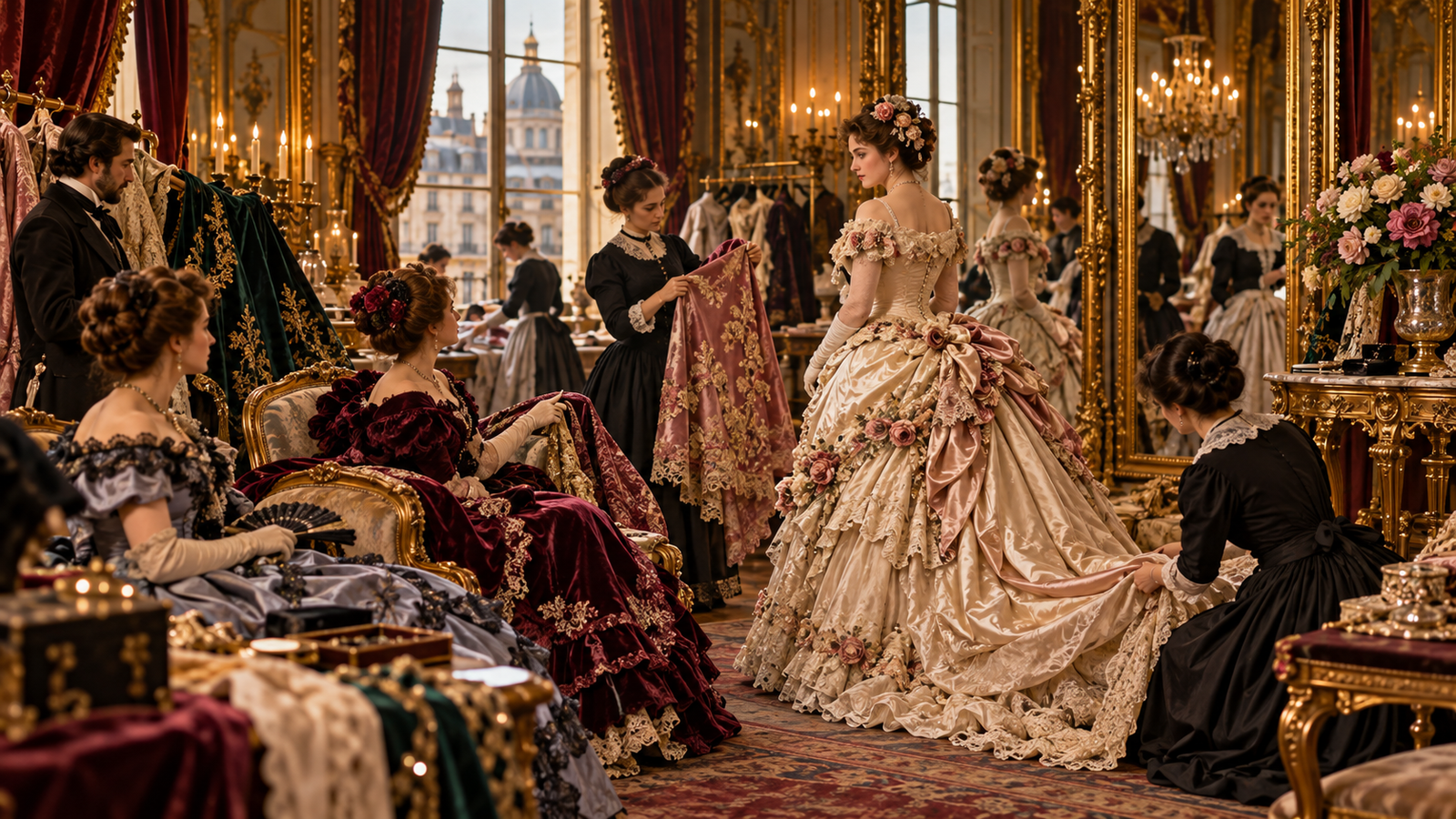 Moda imperial de Charles Frederick Worth durante el Segundo Imperio francés
