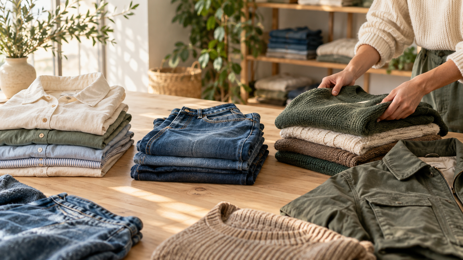 Clasificación responsable de ropa usada para decidir si donar, vender, reutilizar o reciclar