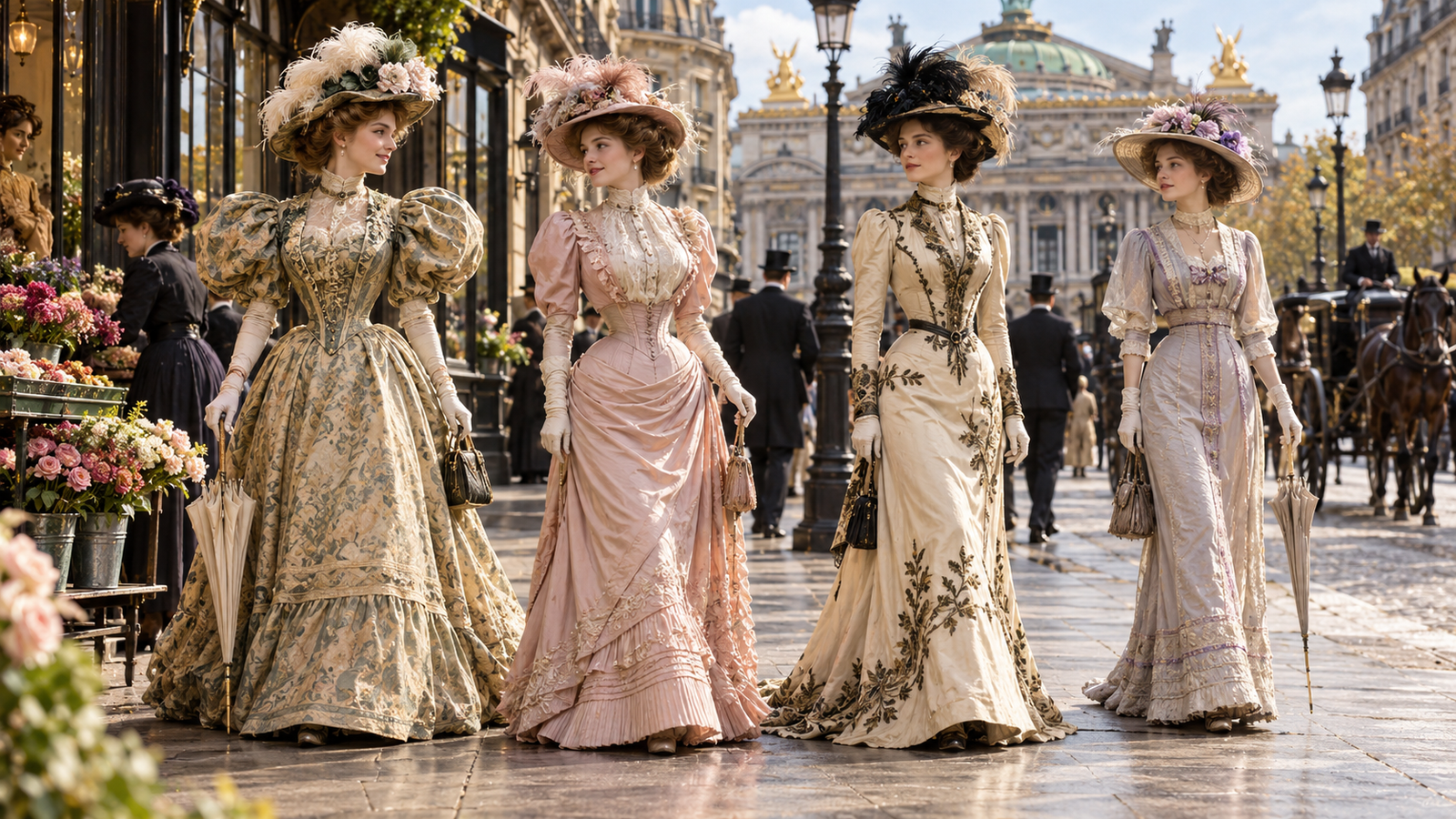 Evolución de la silueta femenina durante la Belle Époque entre 1890 y 1914